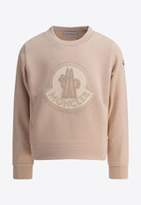 Moncler Kids Boys Logo Print Sweatshirt Pink 8G00008-89AKM51N_81185