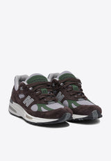 New Balance 991V2 Low-Top Suede Sneakers Purple U991BP2_81187