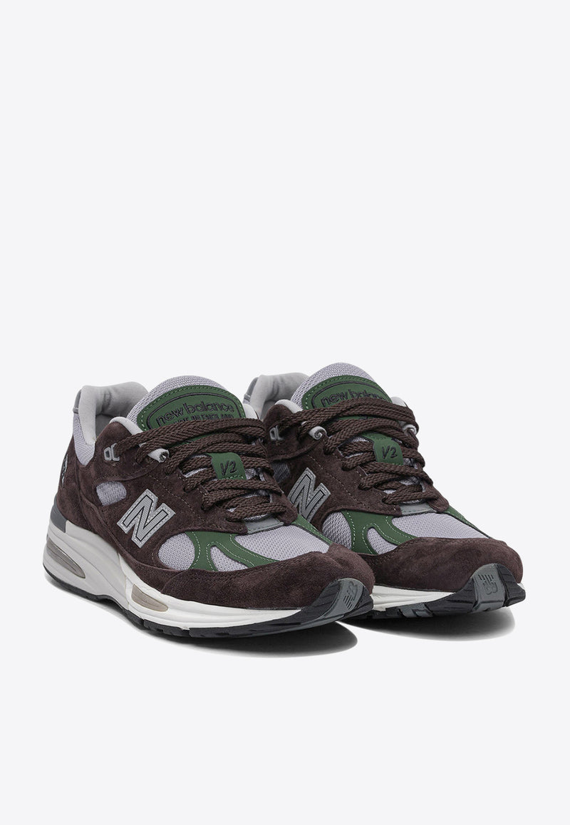 New Balance 991V2 Low-Top Suede Sneakers Purple U991BP2_81187