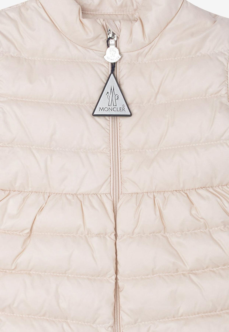 Moncler Kids Baby Girls Joelle Packable Down Jacket Pink JOELLE1A00041-597YF51N_81206