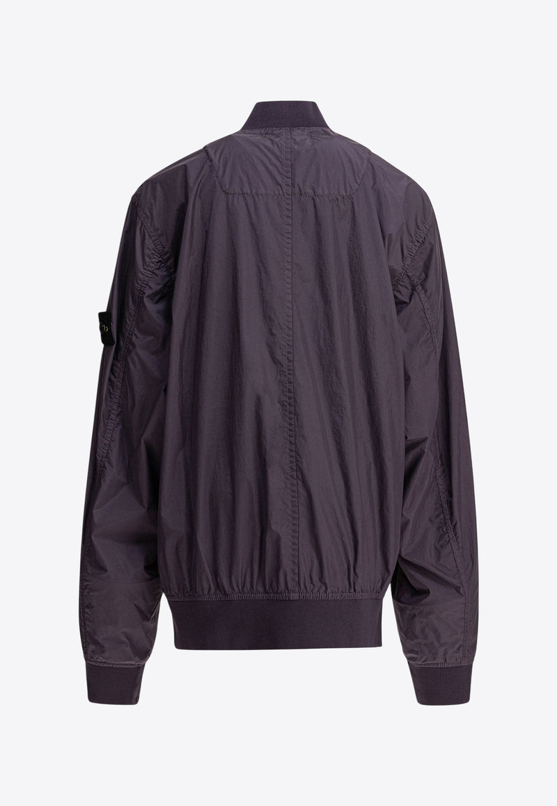 Stone Island Junior Boys Compass Patch Windbreaker Jacket Purple 4100003S0033V0026_81211