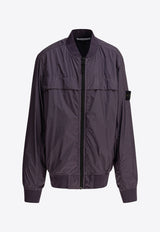 Stone Island Junior Boys Compass Patch Windbreaker Jacket Purple 4100003S0033V0026_81211