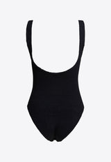 Hunza G Celine Crinkled One-Piece Swimsuit Black CELINE SWIMCRINKLEBLACK_81266