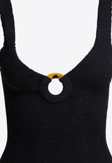 Hunza G Celine Crinkled One-Piece Swimsuit Black CELINE SWIMCRINKLEBLACK_81266
