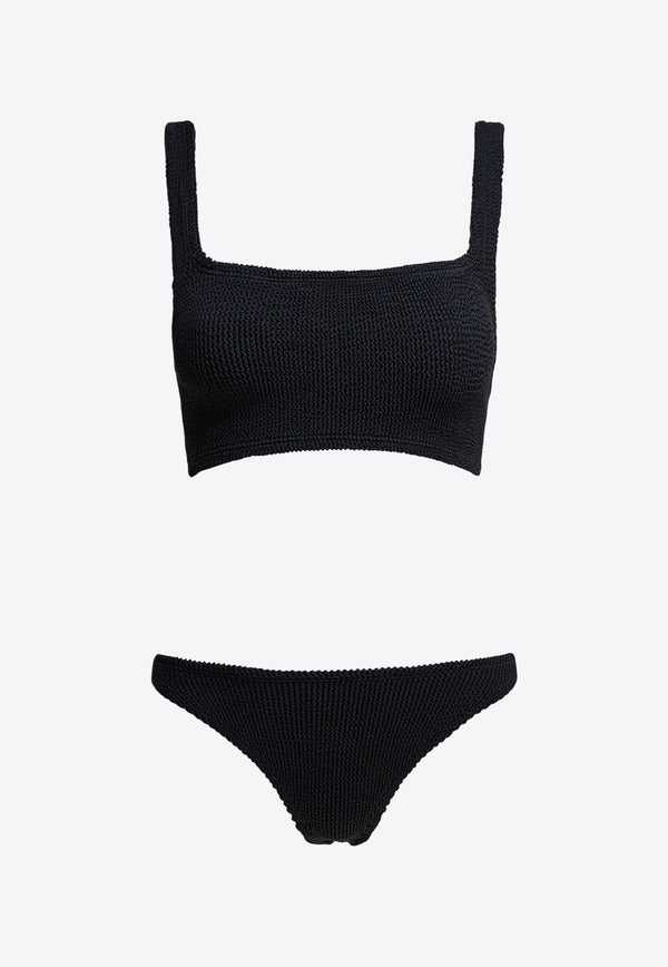 Hunza G Xandra Crinkle Sleeveless Bikini Black XANDRA BIKINICRINKLEBLACK_81232