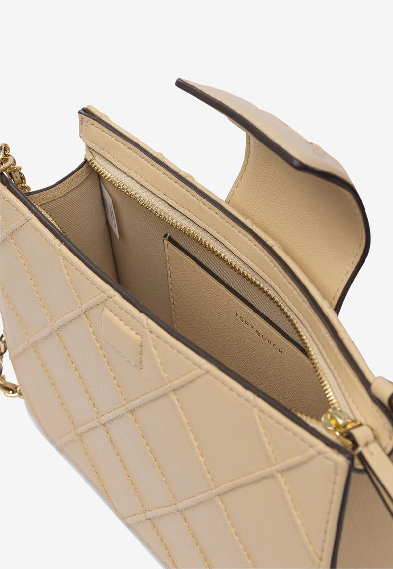 Tory Burch Mini Fleming Wallet with Chain Beige 167250700_81280