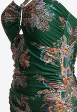 Zimmermann Rhiannon Wide Link Floral One-Piece Swimsuit Green 0171WSS251TEAMULPAI_81236