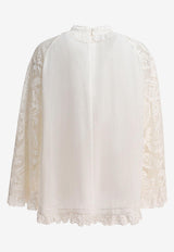 Zimmermann Ascension Lace Yoke Tunic Cream 3421TSS253CRM_81241