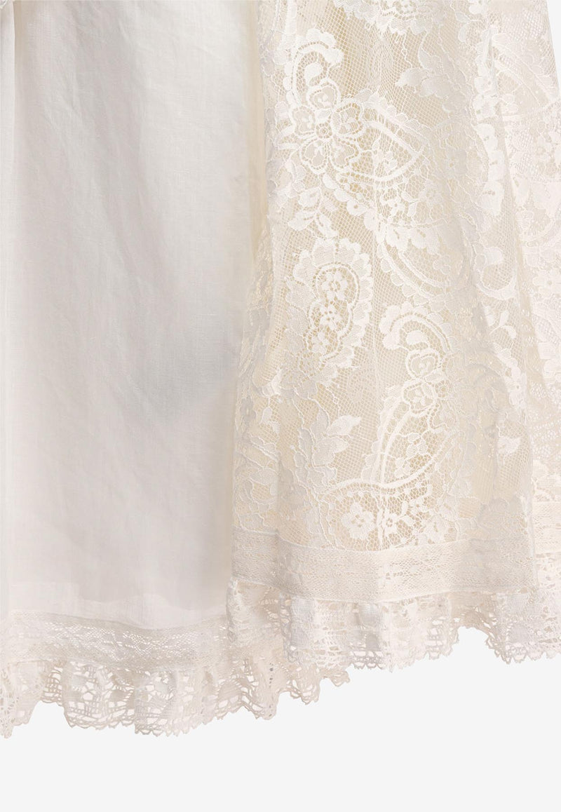 Zimmermann Ascension Lace Yoke Tunic Cream 3421TSS253CRM_81241
