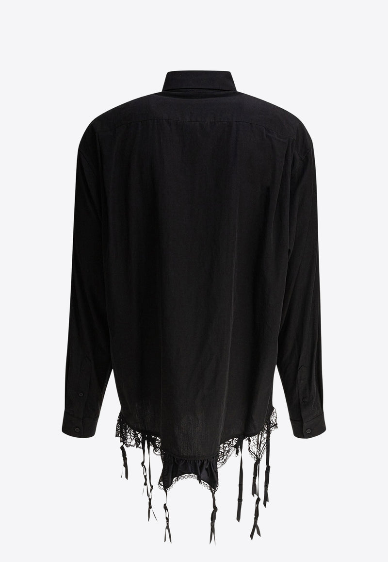 Balenciaga Lingerie Long-Sleeved Shirt Black 831656TRO371000_81366