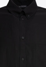 Balenciaga Lingerie Long-Sleeved Shirt Black 831656TRO371000_81366