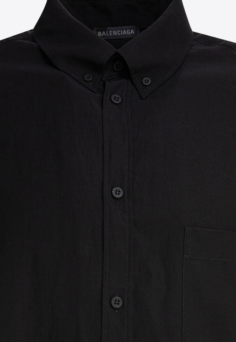 Balenciaga Lingerie Long-Sleeved Shirt Black 831656TRO371000_81366