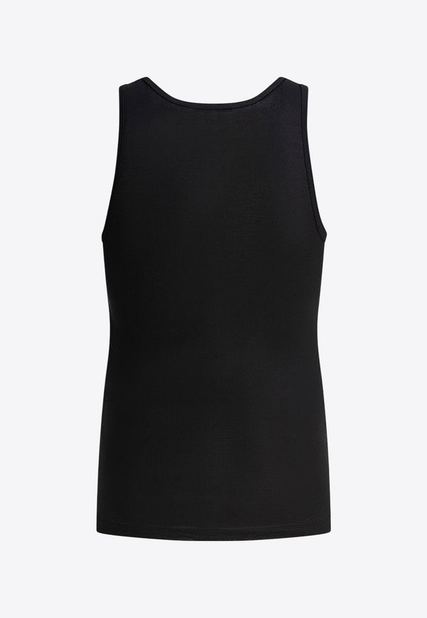 Tom Ford Ribbed Crewneck Tank Top Black T4D101210002_81419