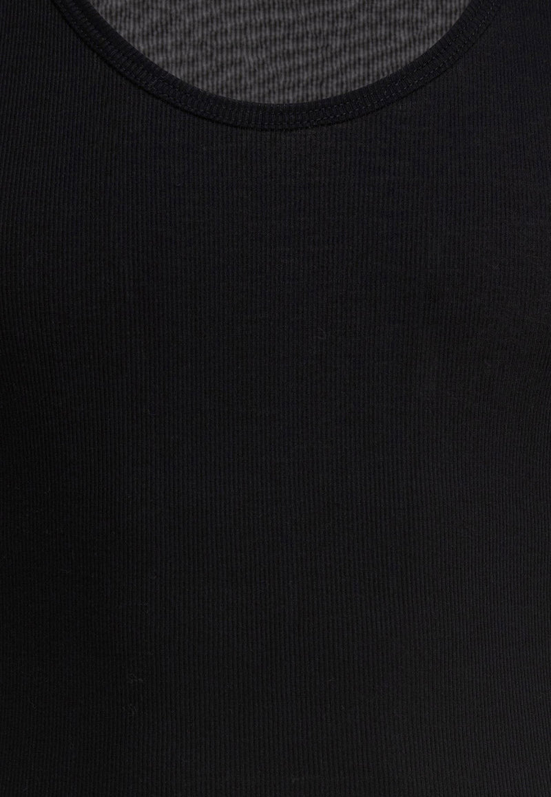 Tom Ford Ribbed Crewneck Tank Top Black T4D101210002_81419