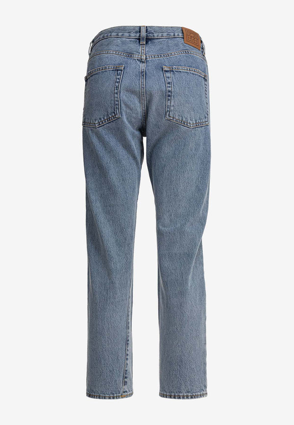 Toteme Washed Straight-Leg Jeans Blue 222-232-741485_81392