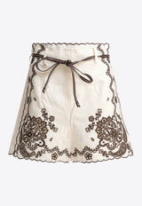 Zimmermann Ascension Embroidered Shorts White 3289ASS253IVCH_81401