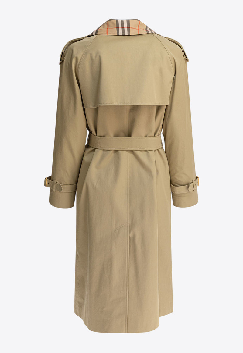 Burberry Castleford Double-Breasted Trench Coat Beige 8111157_81450