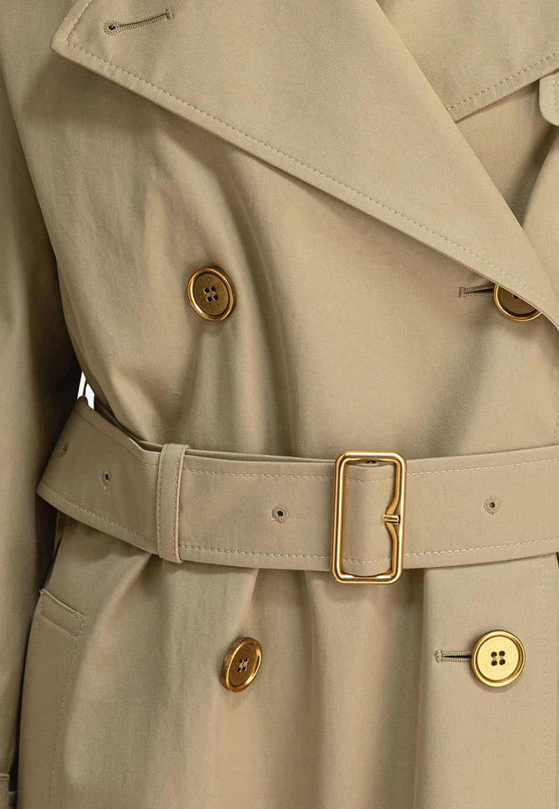 Burberry Castleford Double-Breasted Trench Coat Beige 8111157_81450