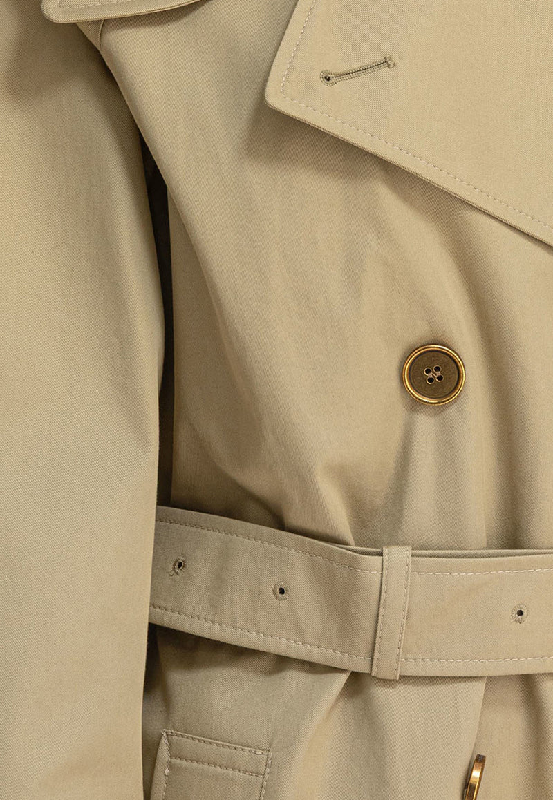 Burberry Castleford Double-Breasted Trench Coat Beige 8111157_81450