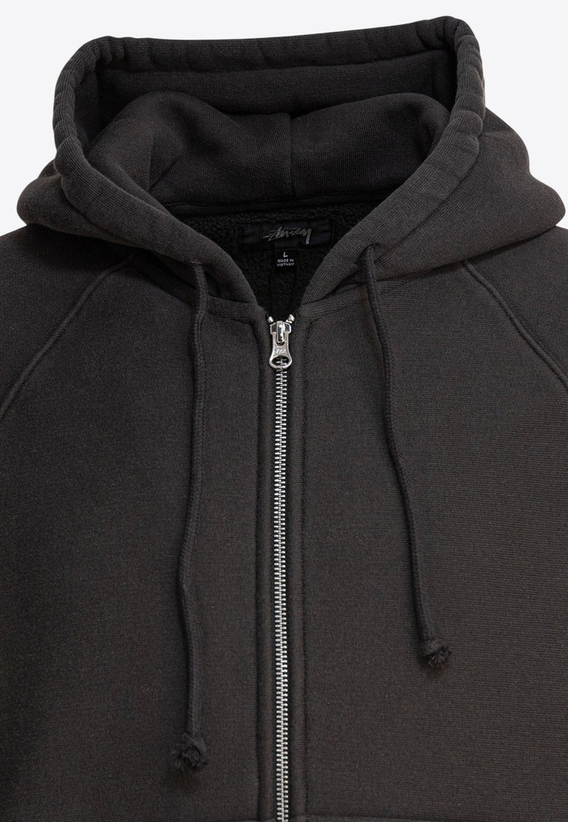 Stüssy Essential Zip-Up Sweatshirt Black 1185710034 WASHED BLACK_81458