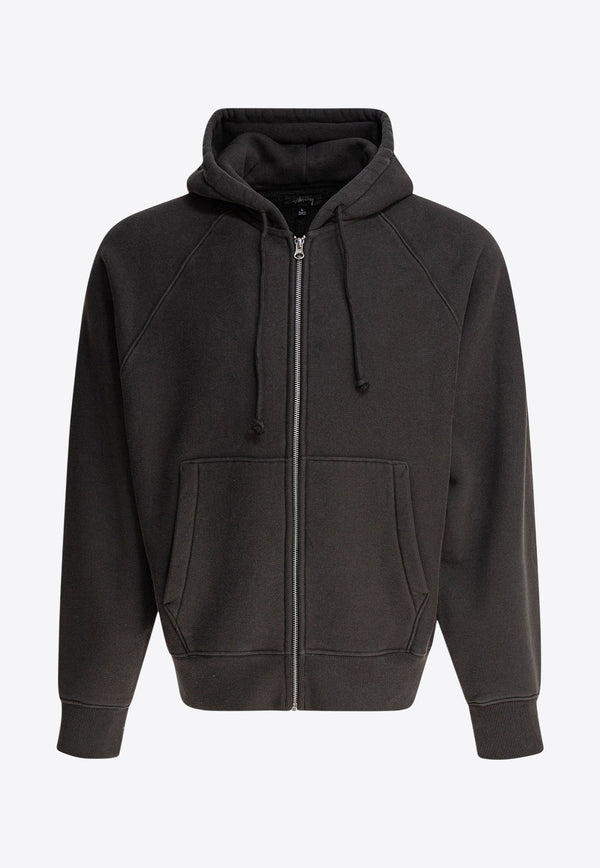 Stüssy Essential Zip-Up Sweatshirt Black 1185710034 WASHED BLACK_81458