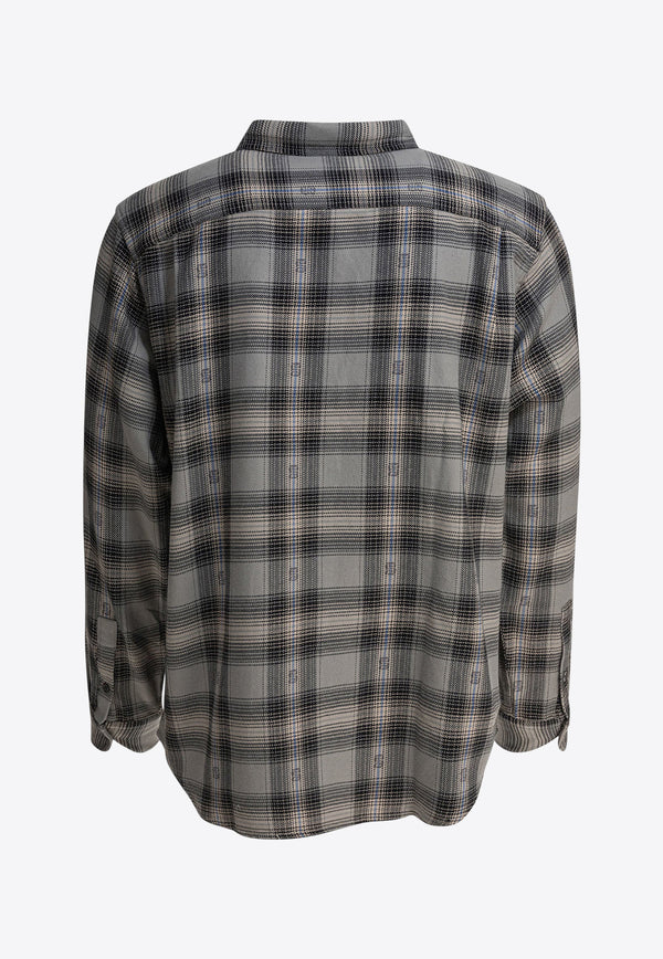 Stüssy Plaid Check Long-Sleeved Shirt Gray 11103520008 GREY_81474