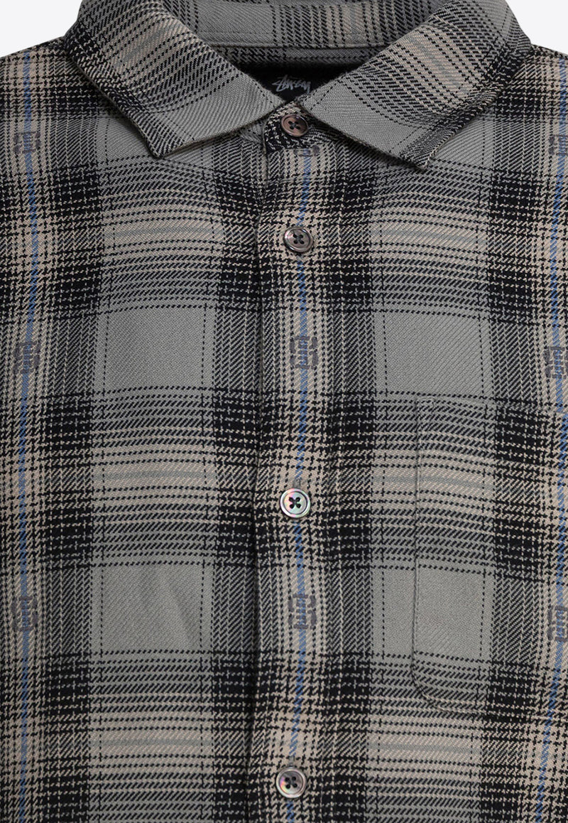 Stüssy Plaid Check Long-Sleeved Shirt Gray 11103520008 GREY_81474