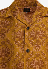 Needles Cabana Floral Shirt Yellow QV430A-MUSTARD_81565