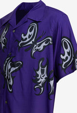 Needles One-Up Buttoned Shirt Purple QV432C-PURPLE_81530