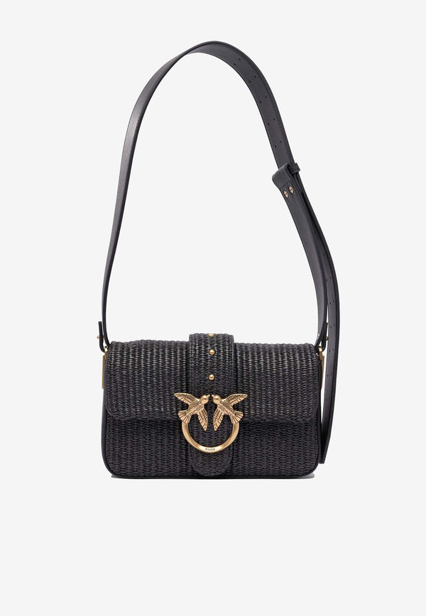 PINKO Mini Love Bag Slouchy Shoulder Bag Black 104340A2CFZ99Q_81543