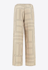 Toteme Monogram Silk Pajama Pants Cream 213-255-707926_81535