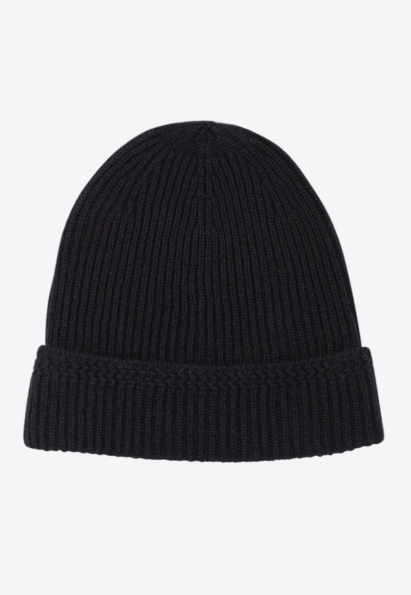 Tom Ford Logo Patch Beanie  Navy KHR005YMK065HB906_81665