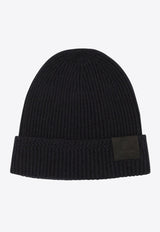 Tom Ford Logo Patch Beanie  Navy KHR005YMK065HB906_81665