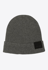 Tom Ford Logo Patch Beanie  Gray KHR005YMK065IG680_81676