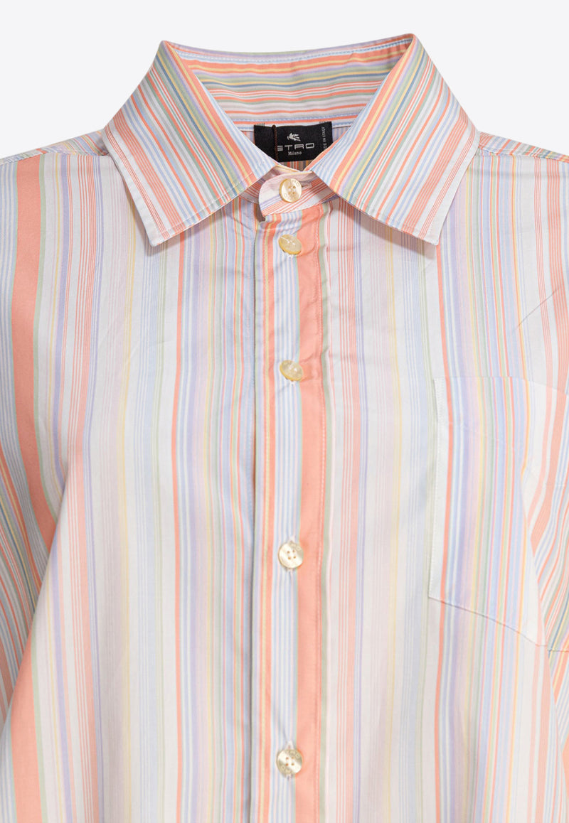 Etro Paisley Print Striped Shirt Pink WRIA003499TR574S9850_81749