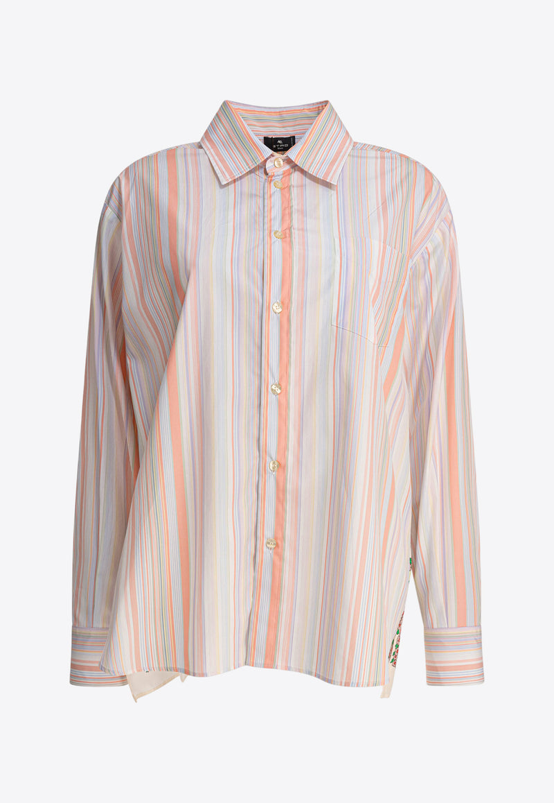 Etro Paisley Print Striped Shirt Pink WRIA003499TR574S9850_81749