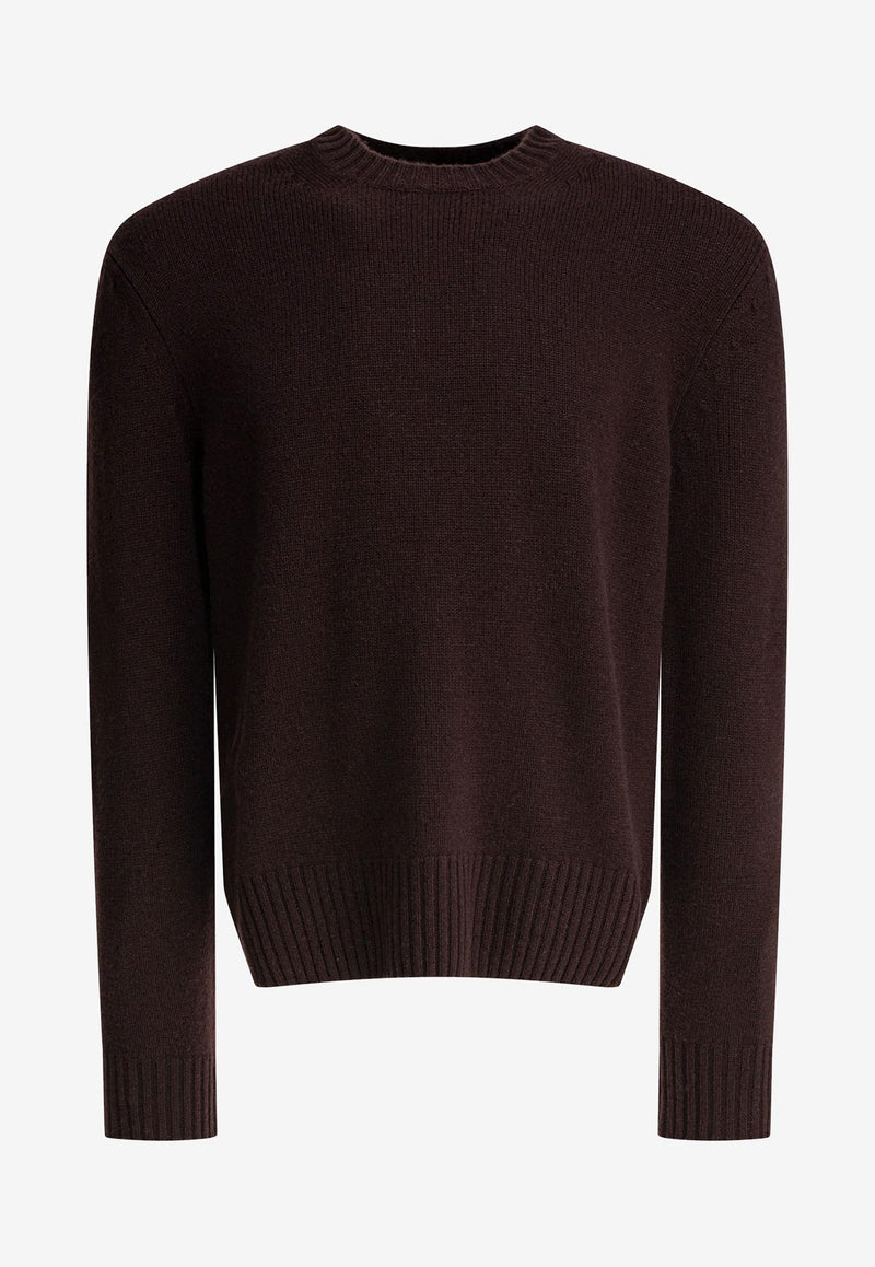 Tom Ford Cashmere Crewneck Sweater Brown KCL048YMK064KB499_81746