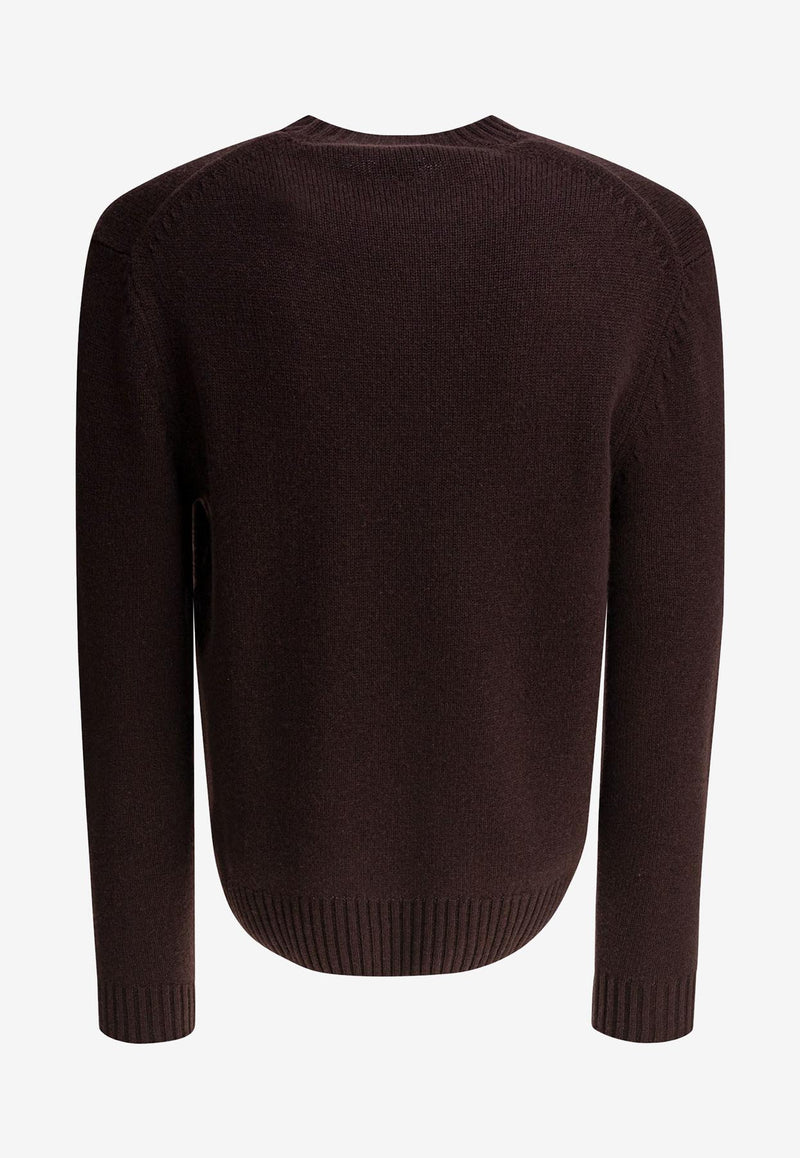 Tom Ford Cashmere Crewneck Sweater Brown KCL048YMK064KB499_81746