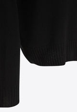 Tom Ford Essential Drawstring Hoodie Black KOL003YMK069LB999_81751
