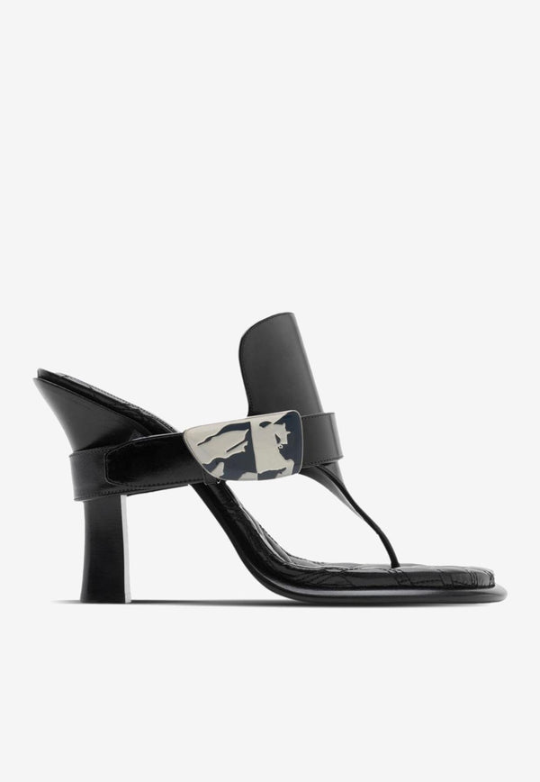 Burberry Bay 105 Leather Sandals Black 8085544_81881