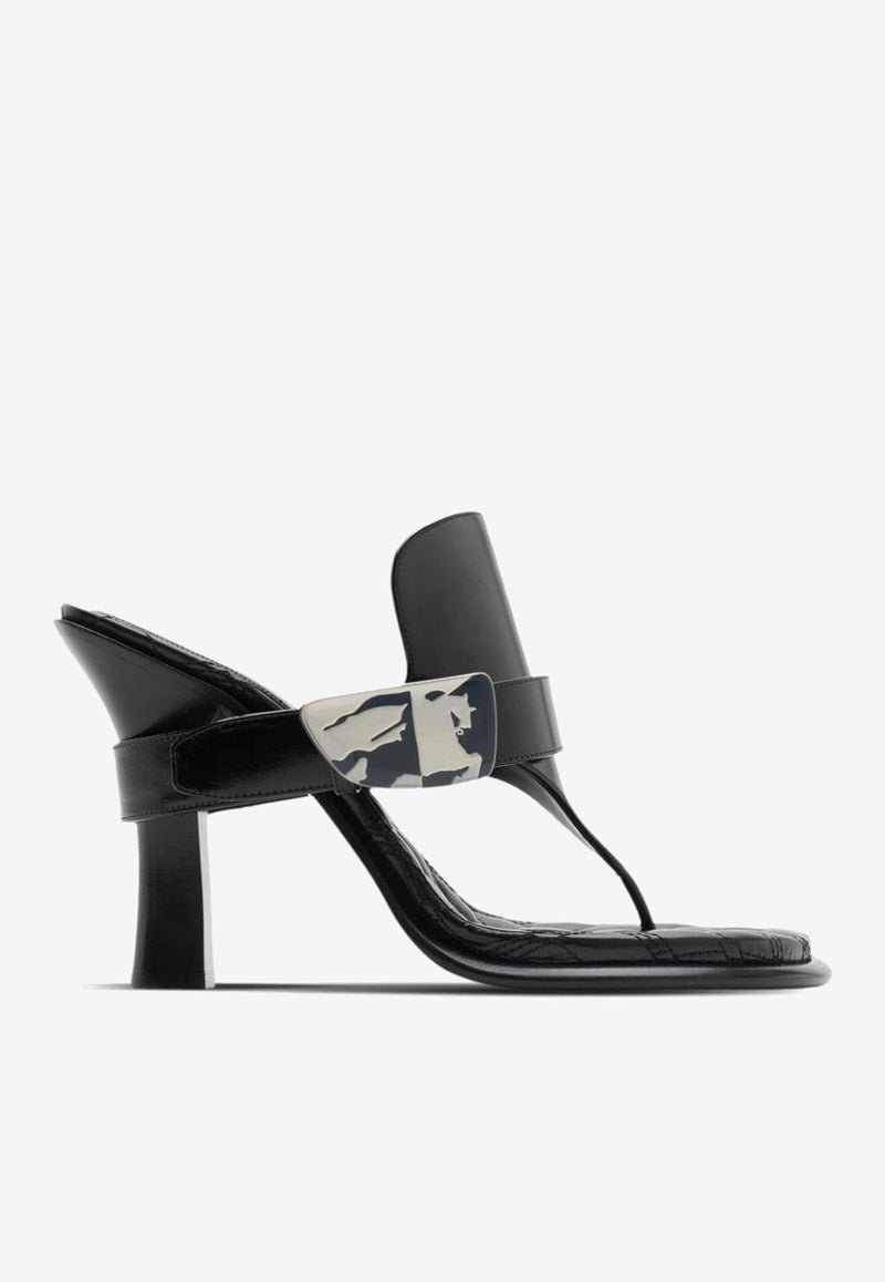 Burberry Bay 105 Leather Sandals Black 8085544_81881