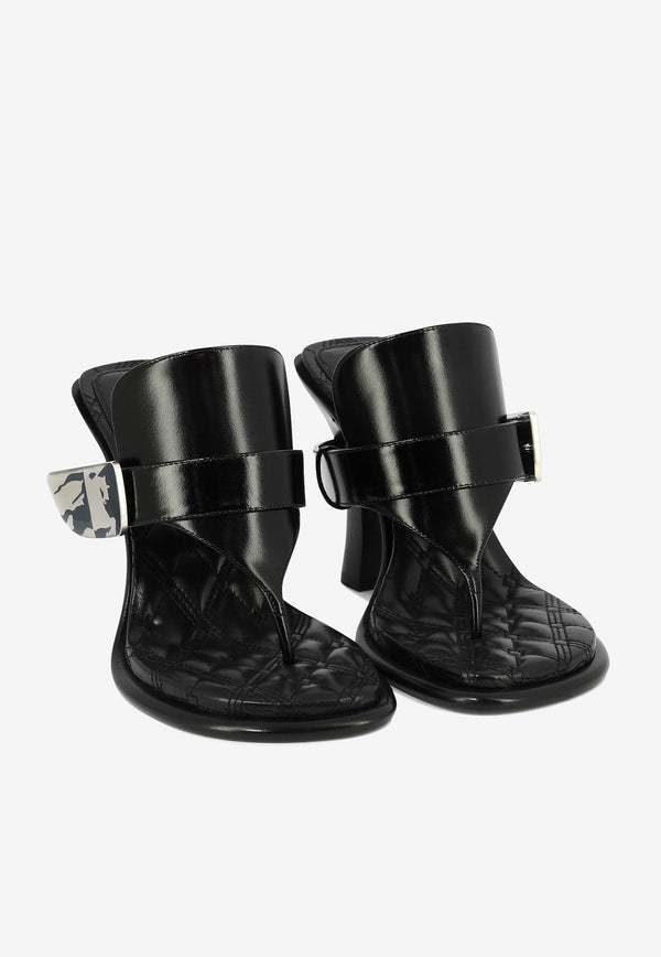 Burberry Bay 105 Leather Sandals Black 8085544_81881