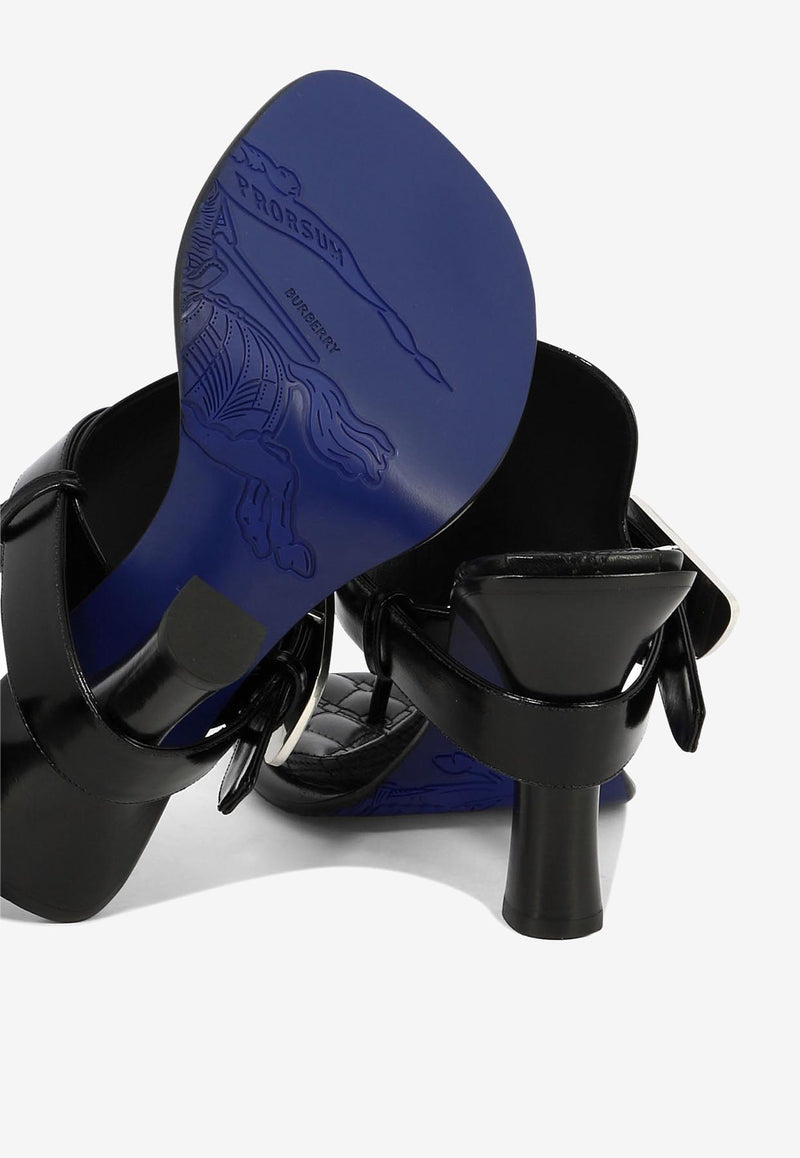 Burberry Bay 105 Leather Sandals Black 8085544_81881