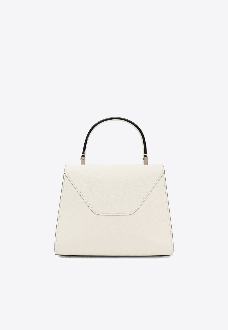 Valextra Mini Iside Leather Top Handle Bag Ivory WBES0036028LOC99WW_81990