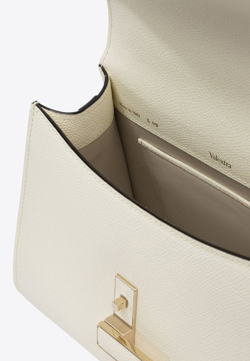 Valextra Mini Iside Leather Top Handle Bag Ivory WBES0036028LOC99WW_81990