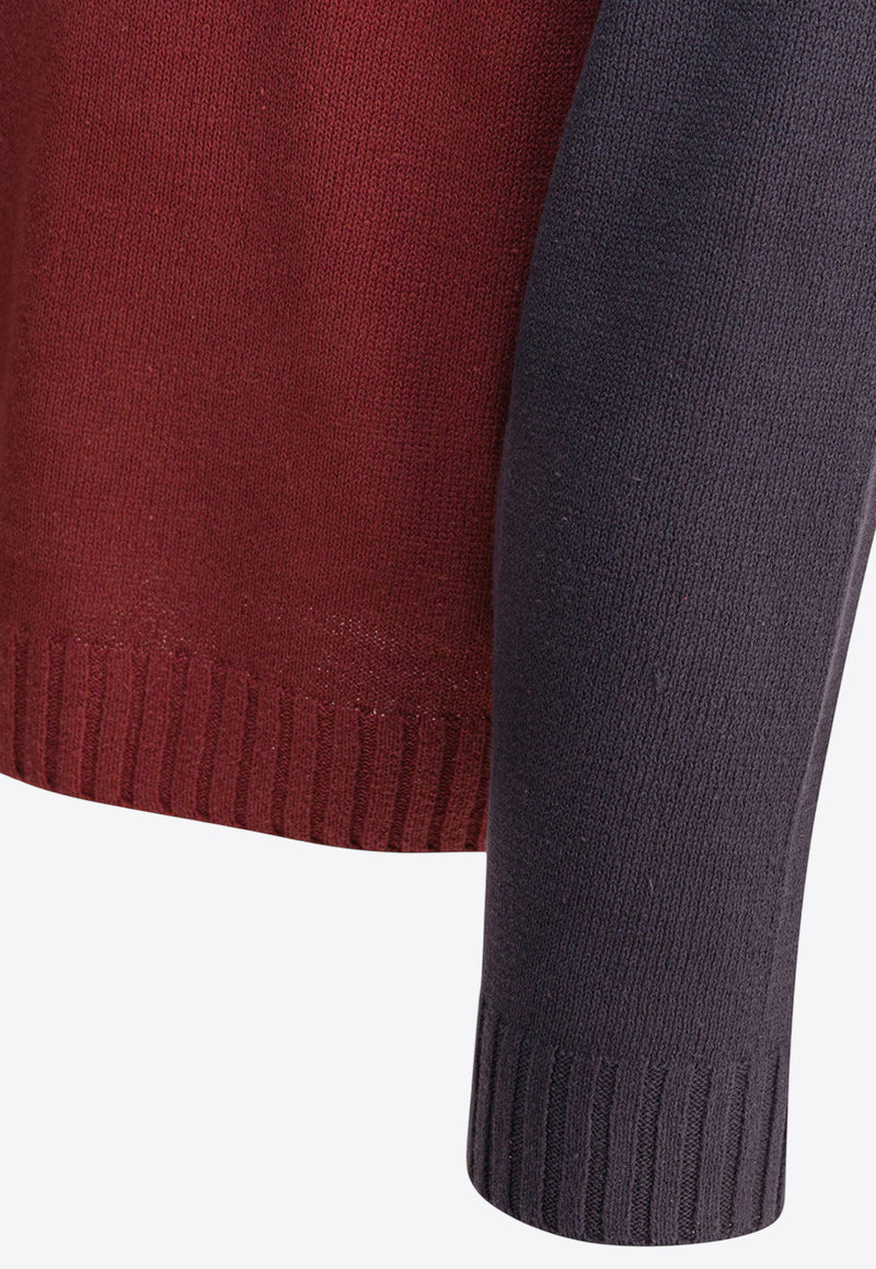 Stüssy Colorblocked Raglan Sweater  Red 1172640629 BRICK_82075