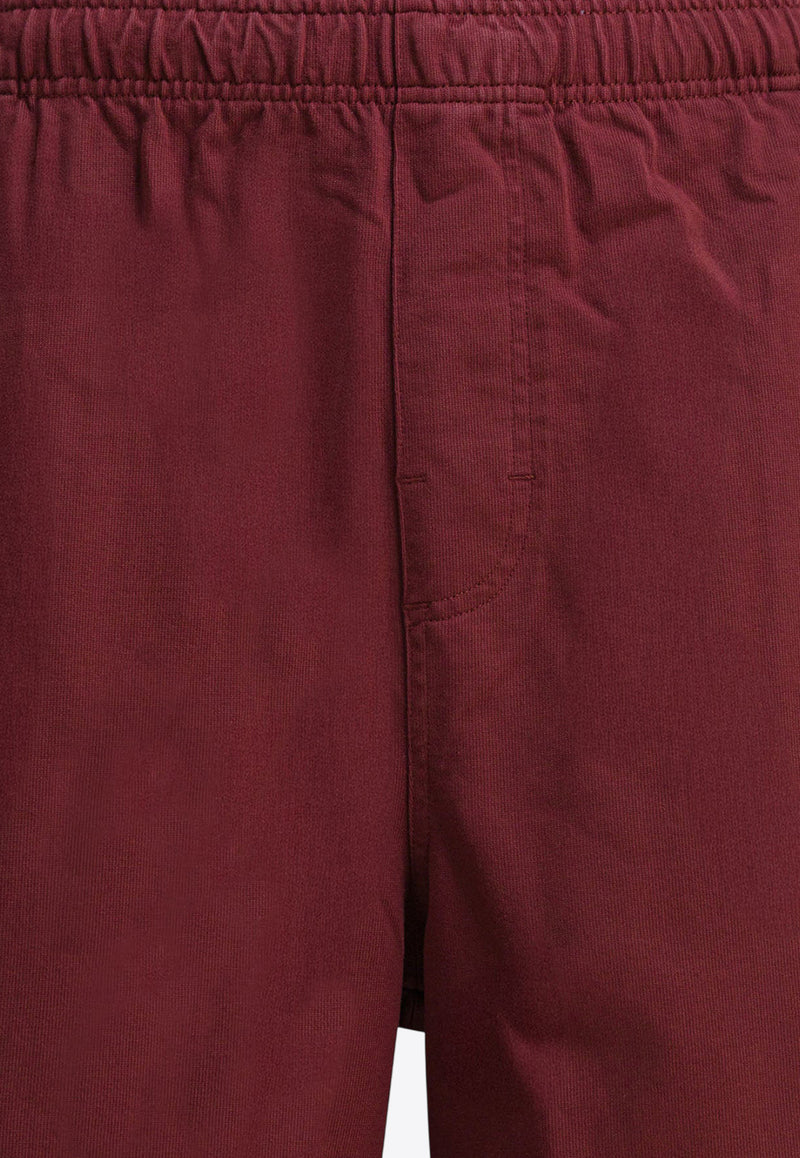 Stüssy Logo Print Track Shorts  Bordeaux 1123340606 WINE_82317