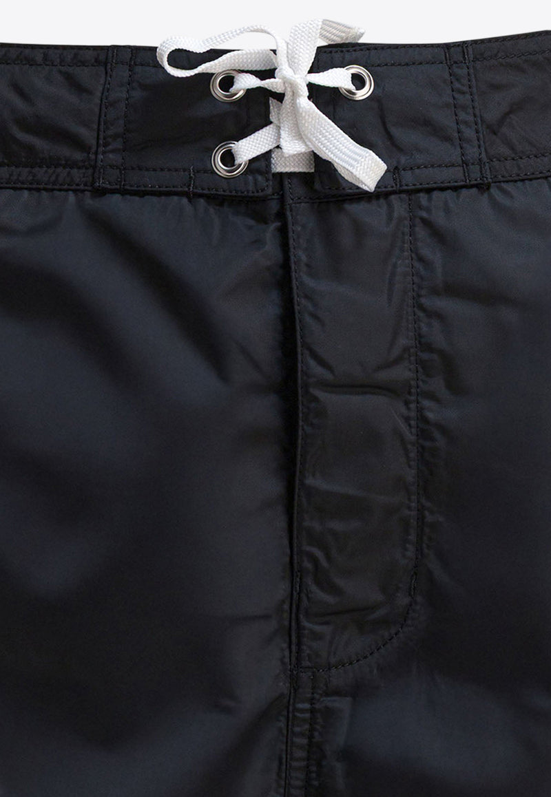 Stüssy Drawstring Logo Swim Shorts Black 1131660001 BLACK_82323