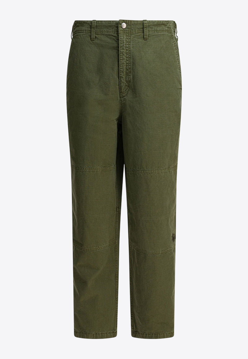 Stüssy Field Straight-Leg Pants Green 1167082726 OLIVE GREEN_82353