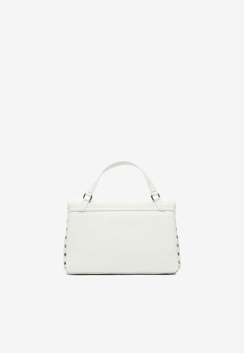 Zanellato Small Postina Hammered Leather Top Handle Bag White POSTINA DAILY GIORNO S0680100050000Z1190_82742